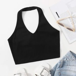 SHEIN Crop Halter Top